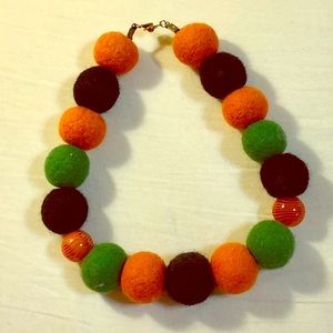 Wool - hand made - necklace